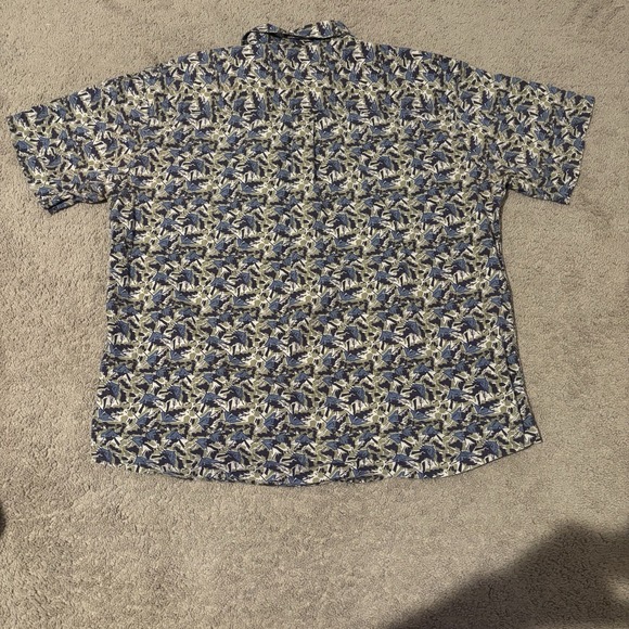 Vintage‎ Woolrich AOP Men's XL Camping Tent Button Up - Picture 6 of 6